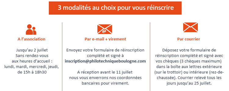re inscription 26 27